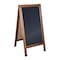 Flash Furniture Torched Brown Wooden A-Frame Magnetic Chalkboard HGWA-CB-4824-TORCH-GG - alternate 4